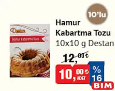 DESTAN HAMUR KABARTMA TOZU 10X10 G 10'LU